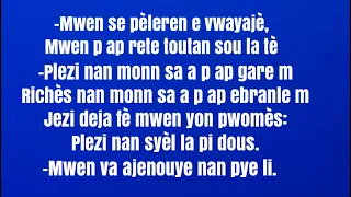 Mwen se pelerin e vwayaje(Voix)-Ki gran jou jou sa va ye