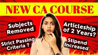 New CA Scheme 2023🔥 | CA New Course update | @azfarKhan