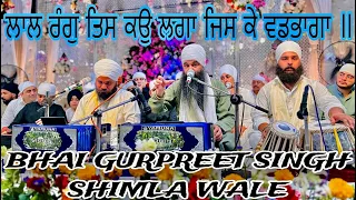 Lal Rang Tis Kau Laga - Bhai Gurpreet Singh Ji Shimla Wale | ਲਾਲ ਰੰਗੁ ਤਿਸ ਕਉੁ ਲਗਾ ਜਿਸ ਕੇ ਵਡਭਾਗਾ ॥