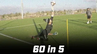 Cutbacks & Reaction Saves | 60 in 5 | Pro Gk