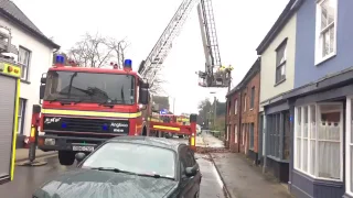 Scene of the house fire in Harleston