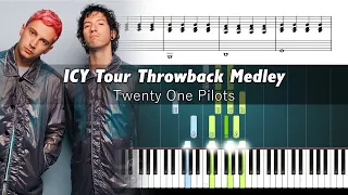 Twenty One Pilots - Throwback Medley - ACCURATE Piano Tutorial