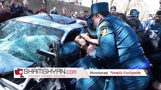 Խոշոր ավտովթար Երևանում. ճակատ-ճակատի բախվել են BMW-ն ու Opel-ը