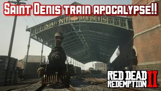 Red Dead Redemption 2 - Brutal Saint Denis Train Robbery (Max Bounty)