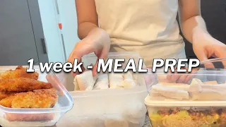 1 Week Meal Prep | Grocery Shopping 🍅 | Living Alone vlog
