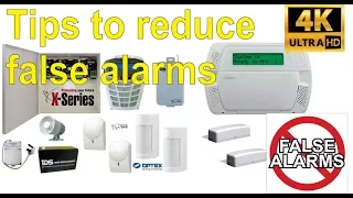 Tips to reduce false burglar alarms