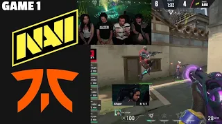 Tarik's Reaction to FNC vs NAVI | GAME 1 | 2023 VCT LOCK//IN