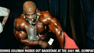 The Massive Big King *RONNIE COLEMAN* Posing Backstage At The 2001 Mr. Olympia!!