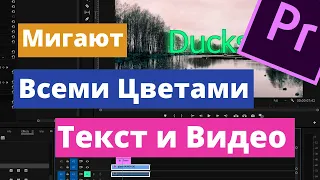 Эффект Мигания Цвета в Тексте и Видео в Premiere Pro