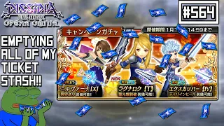 [DFFOO JP] Let's empty all my ticket stash for Agrias's LD!!