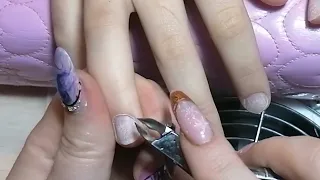 наращивание на детские ручки #shorts#nails#nailart