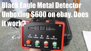 Black Eagle Metal detector supposedly detects gold copper silver and diamonds!