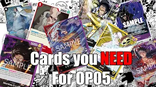 [OP05 ]One Piece Cards You Need To WIN in OP-05 | One Piece Card Game Awakening of the New Era