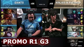 Ninjas in Pyjamas vs Giants | Game 3 Promotion/Relegation S8 EU LCS Spring 2017 | NIP vs GIA G3