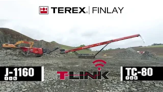 Terex Finlay J 1160 jaw crusher & TC-80 conveyor