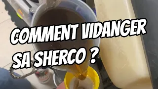 Comment vidanger sa motocross Sherco ? Tutoriel