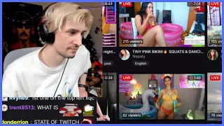 xQc reacts to Hot Tub section on Twitch