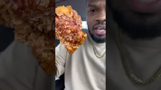 NEW Honey Lemon Pepper Wings From Popeyes #foodreview #mukbang #shorts