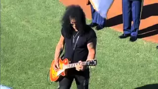 Slash plays national Anthem