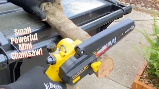 I've always wanted a MINI CHAINSAW! | IMOUMLIVE Cordless 6'' Chainsaw Review and Unboxing!