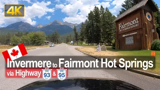 Driving from Invermere to Fairmont Hot Springs in BC 🇨🇦