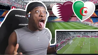 Qatar 🇶🇦 Vs Algeria 🇩🇿 Football ⚽️🔥 Highlights (Too Intense👀) REACTION