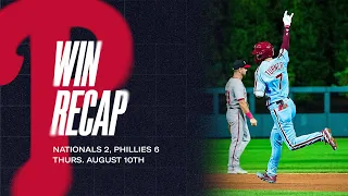 Nationals vs. Phillies Game Highlights (8/10/23) | MLB Highlights