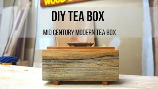 DIY Tea Box / Mid Century Modern Tea Box Video