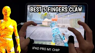 MY NEW 5 FINGERS CLAW HANDCAM | IPAD PRO M1 CHIP 90 FPS | PUBG MOBILE