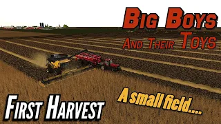 Big Boys and their Toys 🌱 Ep05 🌱 First Harvest 🌱 Farming Simulator 19