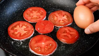 1 Tomato 2 eggs! Quick recipe perfect for breakfast. Simple and delicious recipe