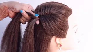 2 curio ponytail hairstyle for long hair girls | fishtail braided hairstyle | easy hairstyle