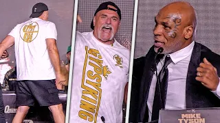 WOW!! John Fury LOSES IT w/ MIKE TYSON at Fury vs. Ngannou Final Press conference in Saudi Arabia