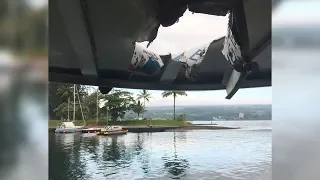 Lava bomb hits Hawaii tour boat, injures 23