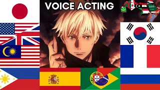 Gojo's Domain Expansion in Different Languages [Voice Act Attempt]