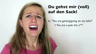 How to SWEAR in German Part 1 German Bad words   Deutsche Schimpfwörter.