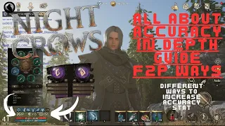 NIGHT CROWS HOW TO INCREASE ACCURACY STAT AS A F2P PLAYER #nightcrows