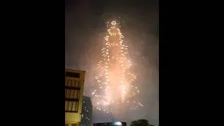 2015 Burj Khalifa fireworks Full HD 1080p