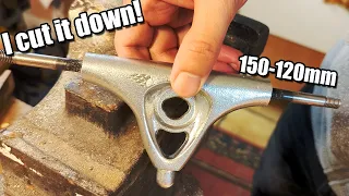 How to shorten your Longboard Trucks, without expensive tools! DIY Guide Tutorial