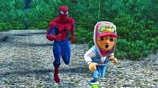 Spiderman vs Subway Surfers