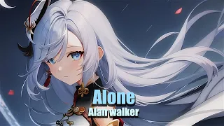 【Nightcore】 - Alone (Lyrics)