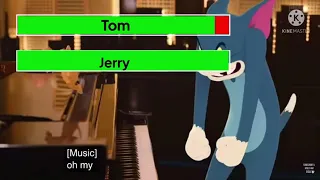 Tom and Jerry (2021) main lobby fight with health bars