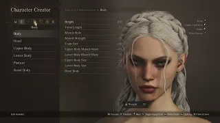 Dragon's Dogma 2 Female Character Creation Sliders