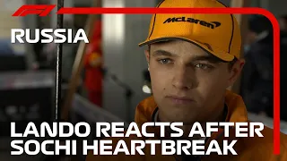 Lando Norris Reacts To Sochi Heartbreak | 2021 Russian Grand Prix