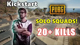 eU Kickstart - 20+ KILLS (2.9k Damage) - SOLO SQUADS! - PUBG