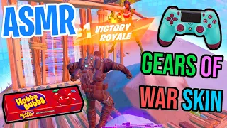 ASMR Gaming 😴 Fortnite Marcus Fenix Skin! Relaxing Gum Chewing 🎮🎧 Controller Sounds + Whispering 💤