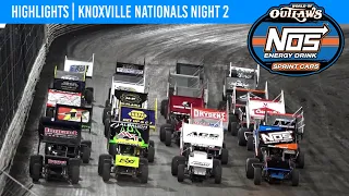 World of Outlaws NOS Energy Drink Sprint Cars | Knoxville Raceway | August 10, 2023 | HIGHLIGHTS