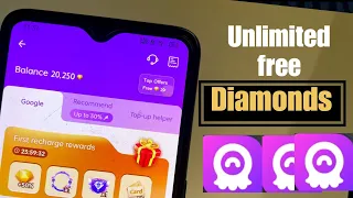 Free Diamonds / Coins !! How to get free unlimited Diamonds in Chamet App me Free Diamonds kaise le