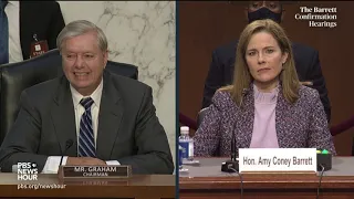 WATCH: Sen. Lindsey Graham questions Supreme Court nominee Amy Coney Barrett