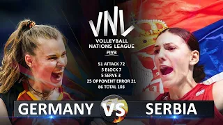 Germany vs Serbia | Women's VNL 2023